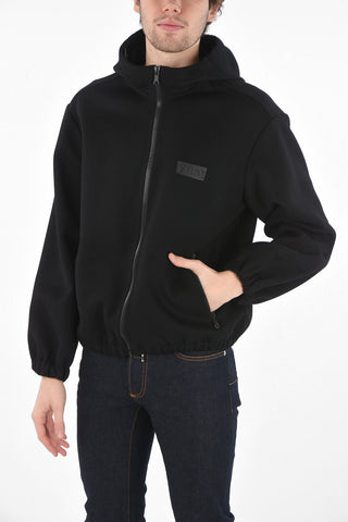 Cashmere and Virgin Wool Sweatshirt with hood