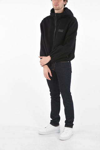Cashmere and Virgin Wool Sweatshirt with hood