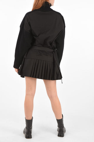 BLACKGOLD knit turtle-neck DINITPLISS dress with belt
