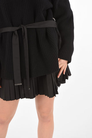 BLACKGOLD knit turtle-neck DINITPLISS dress with belt