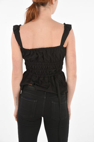 top SILVIA arricciato crop