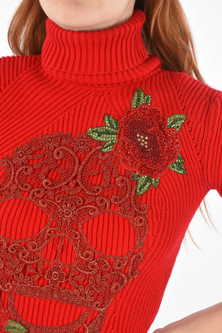 COUTURE short sleeve ROSE IS STILL A ROSE sweater