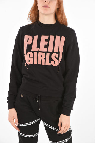 COUTURE crew-neck LS PLEIN GIRLS sweatshirt