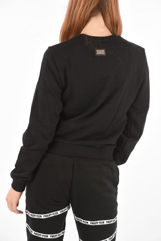 COUTURE crew-neck LS PLEIN GIRLS sweatshirt