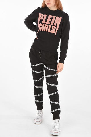 COUTURE crew-neck LS PLEIN GIRLS sweatshirt