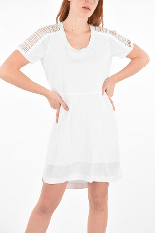 BLACK GOLD cut out details DICON asymmetric tee mini dress