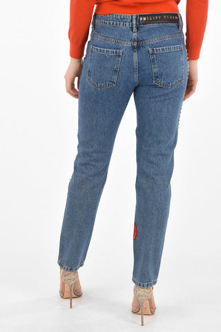studded MELROSE ALBERTA CREY jeans