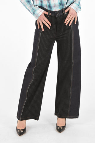 BLACK GOLD Wide Leg jeans TYPE-1749 with Contrasting Insert