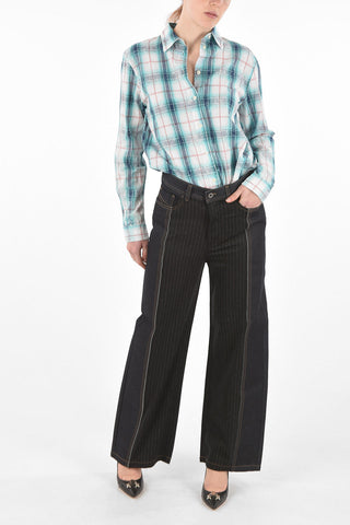 BLACK GOLD Wide Leg jeans TYPE-1749 with Contrasting Insert