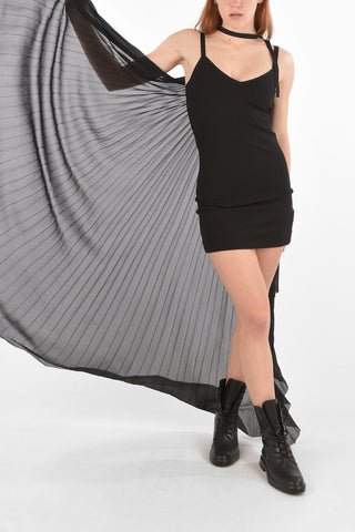 BLACK GOLD Mini Dress D-SOLEIL with Train