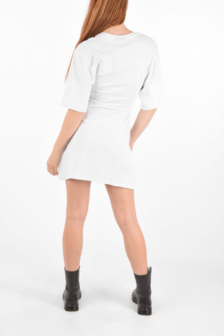 COUTURE pleated details SORTEL mini tee dress