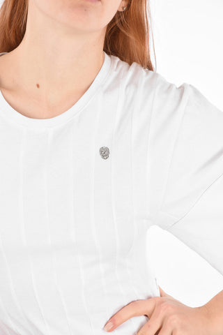 COUTURE pleated details SORTEL mini tee dress