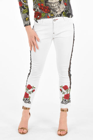 straight fit BARRETT JANE jeans with side cut out detail