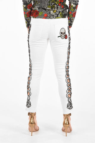straight fit BARRETT JANE jeans with side cut out detail