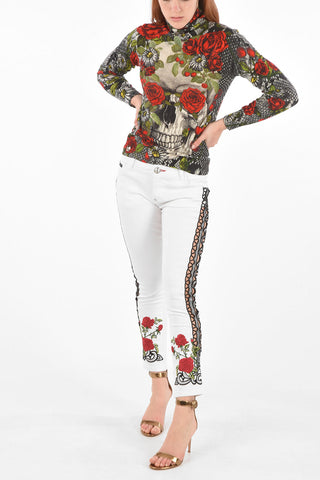 straight fit BARRETT JANE jeans with side cut out detail