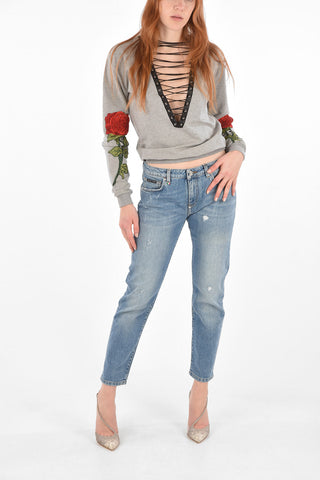 stretch denim Statement Boyfriend Jeans