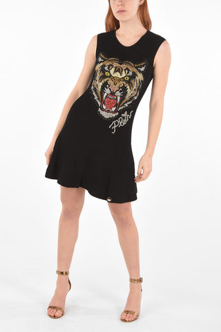 COUTURE mini vestito ABIGAILLE SIR in maglia con strass
