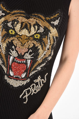 COUTURE mini vestito ABIGAILLE SIR in maglia con strass