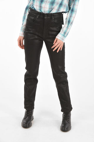 BLACK GOLD jeans TYPE 1815 in cotone spalmato a vita alta