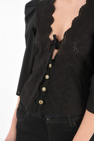 sangallo Blouse THEIA with golden buttons