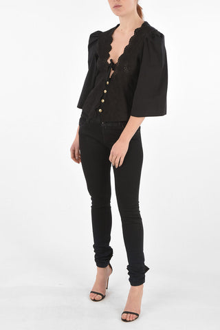 sangallo Blouse THEIA with golden buttons