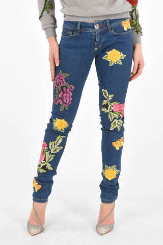 jeans slim fit YARA COHEN  ricamato
