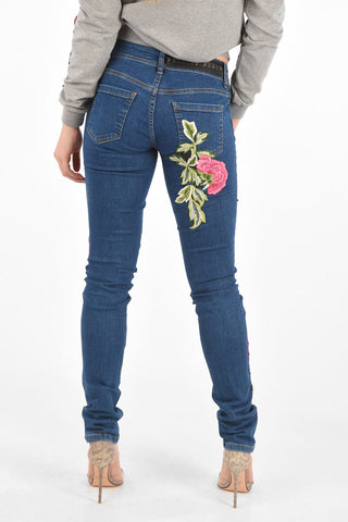 jeans slim fit YARA COHEN  ricamato