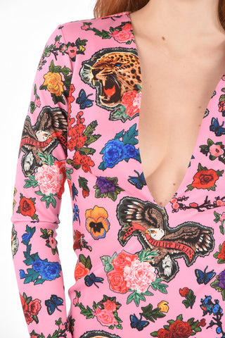 COUTURE v-neck VALENTINA mini dress