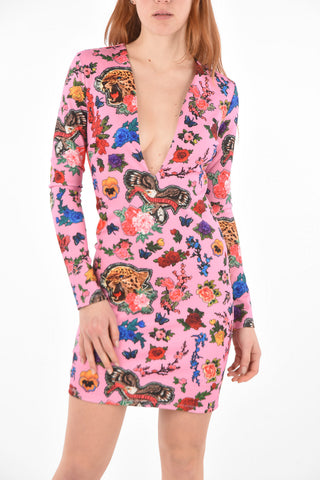COUTURE v-neck VALENTINA mini dress