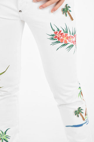 Jewel Applications  Super Sexy St.Tropez Peony Rose jeans
