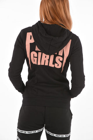 COUTURE Felpa PLEIN GIRLS con cappuccio e chiusura zip