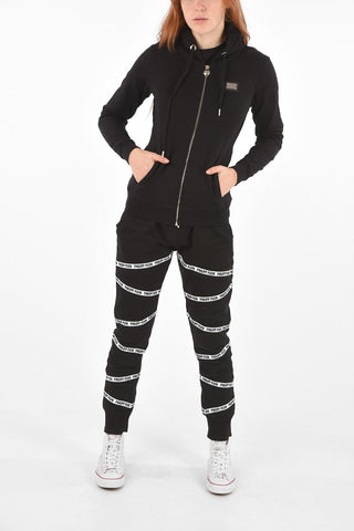 COUTURE Felpa PLEIN GIRLS con cappuccio e chiusura zip