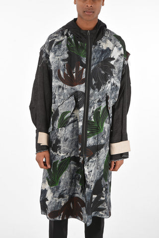Overcoat FLOWER POWER with Hood