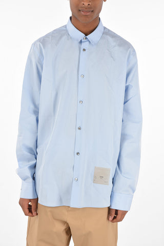 camicia Oversized in Popeline di Cotone