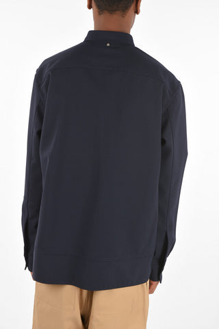 camicia in lana vergine e mohair
