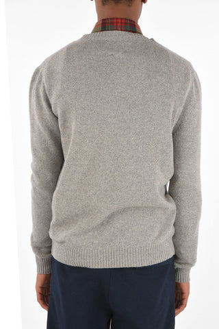 NICK FOUQUET wool and cashmere V-neck sweater