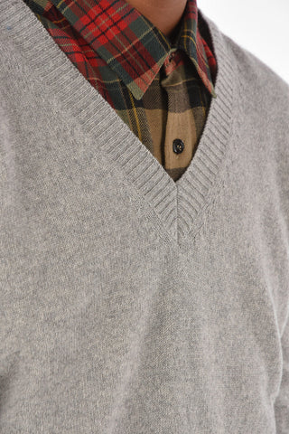 NICK FOUQUET wool and cashmere V-neck sweater