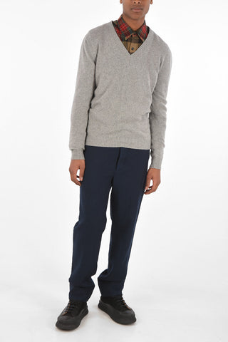 NICK FOUQUET wool and cashmere V-neck sweater