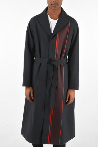 snap buttons SELVEDGE Overcoat with belt