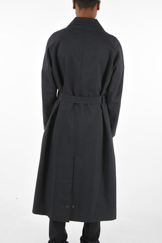 snap buttons SELVEDGE Overcoat with belt