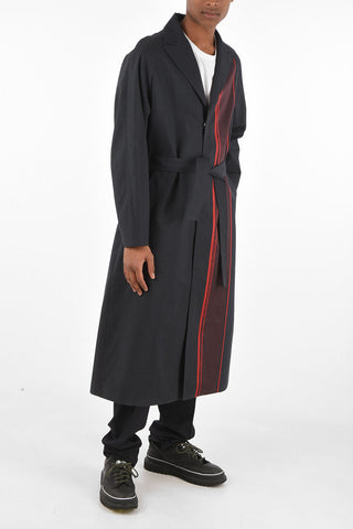 snap buttons SELVEDGE Overcoat with belt