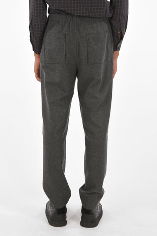 Pantaloni 4 Tasche con Logo in Applicazione