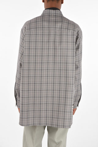 overshirt oversize a quadri