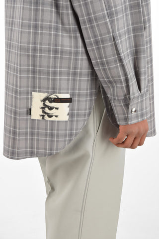 overshirt oversize a quadri