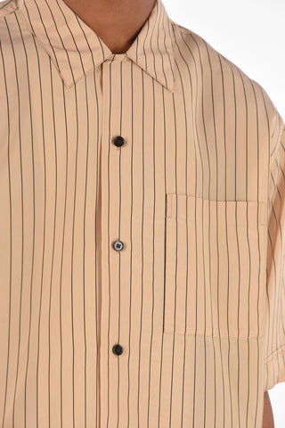 striped breast pocket kurt vacation shirt