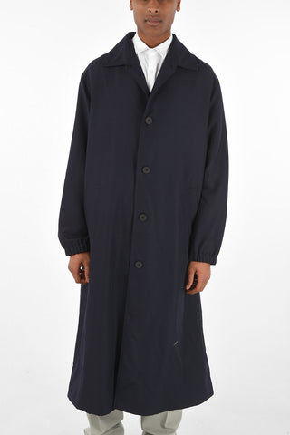 virgin wool and mohair belted coat