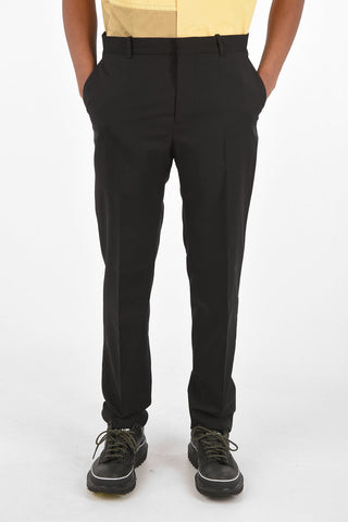 virgin wool CESAR belt loops trousers