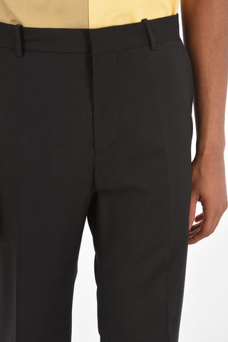 virgin wool CESAR belt loops trousers