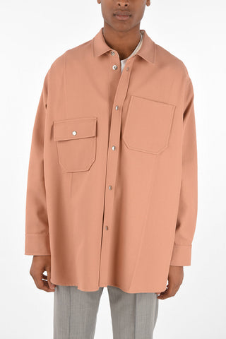 snap button overshirt