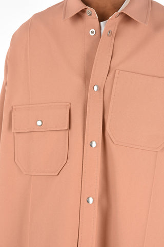 snap button overshirt